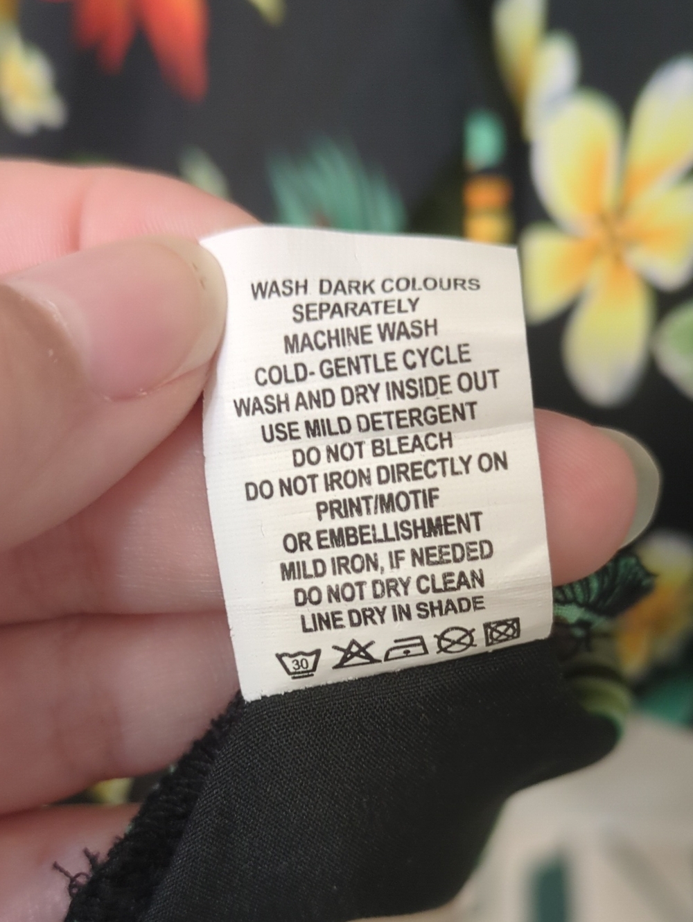 Alvish Tropical Floral Black Hawaiian Shirt - Picture 4 of 8